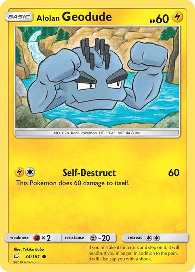Alolan Geodude(34/181) [Sun & Moon: Team Up]