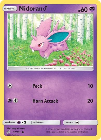 Nidoran M (57/181) [Sun & Moon: Team Up]