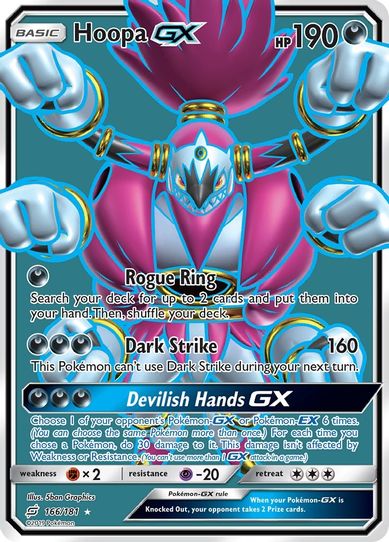 Hoopa GX (Full Art) (166/181) [Sun & Moon: Team Up]