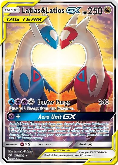 Latias & Latios GX (Alternate Full Art) (170/181) [Sun & Moon: Team Up]