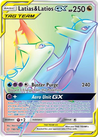 Latias & Latios GX (Secret) (190/181) [Sun & Moon: Team Up]