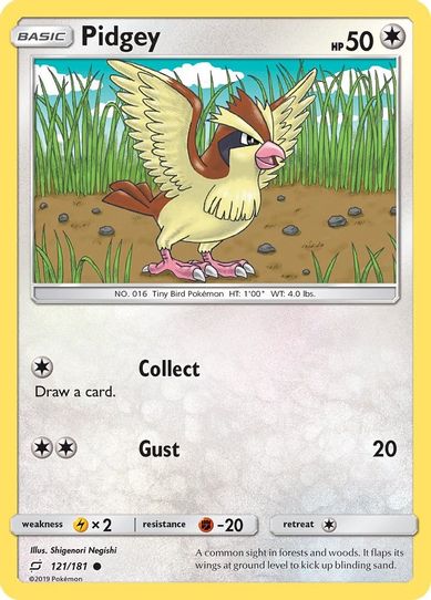 Pidgey (121) (121/181) [Sun & Moon: Team Up]