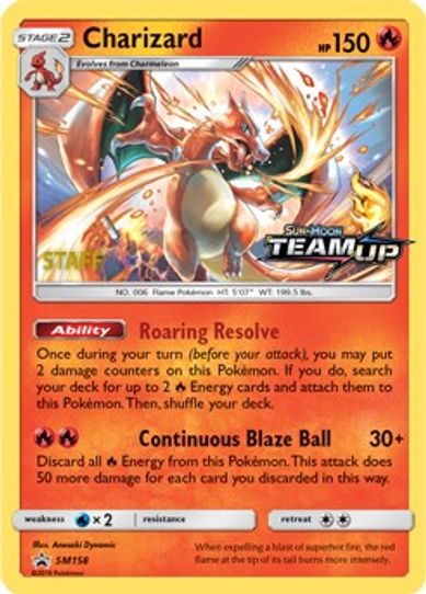 Charizard - SM [Staff] (SM158) [SM Promos]
