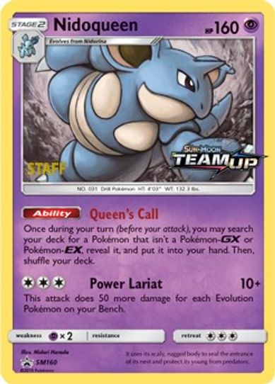 Nidoqueen (Prerelease Promo) - SM [Staff] (SM160) [SM Promos]