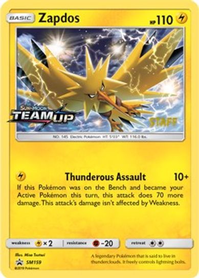 Zapdos - SM [Staff] (SM159) [SM Promos]