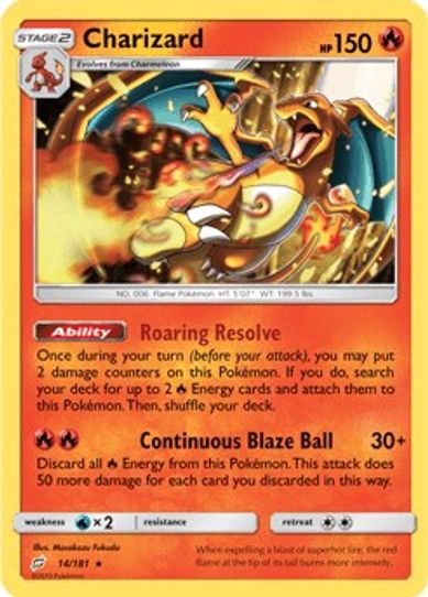 Charizard (SM Team Up) (14/203) [Deck Exclusives]