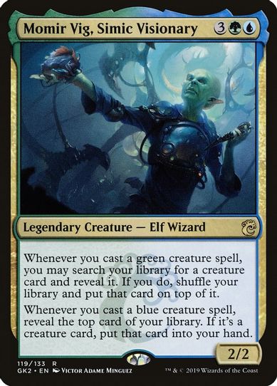 Momir Vig, Simic Visionary (119) [Ravnica Allegiance: Guild Kits]