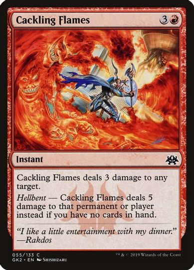 Cackling Flames (55) [Ravnica Allegiance: Guild Kits]