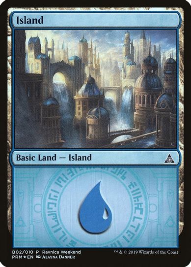 Island - Azorius (B) (2) [Launch Party & Release Event Promos]