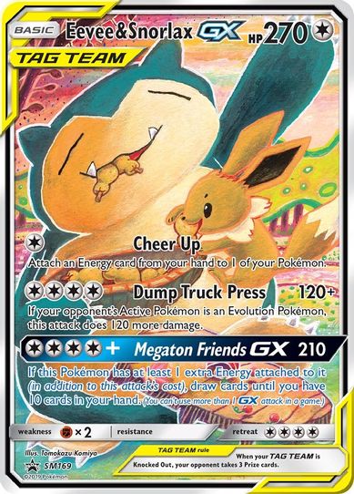 Eevee & Snorlax GX (SM169) [SM Promos]