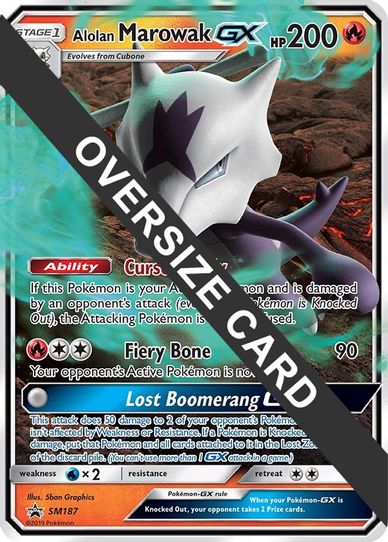Alolan Marowak GX 187 (SM Black Star Promo) (SM187) [First Partner Pack Jumbo Cards]