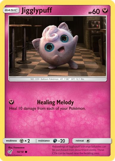 Jigglypuff (Holo Common) (14/18) [Sun & Moon: Detective Pikachu]