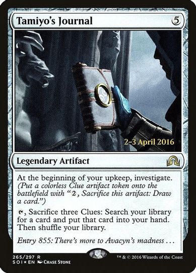 Tamiyo's Journal (Entry ) (265) [Prerelease Cards]
