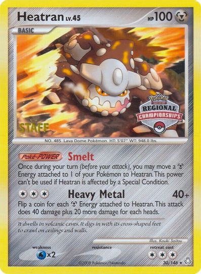 Heatran 30/146 (Regional Championships) [Staff] [League & Championship Cards]