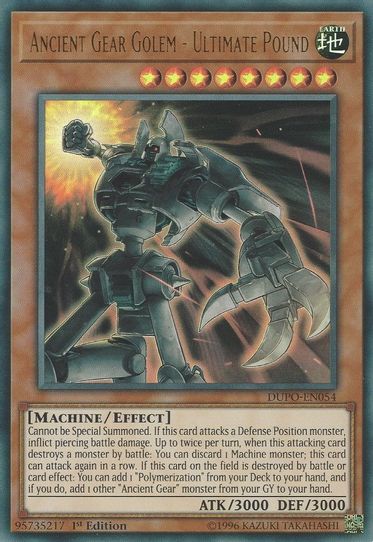 Ancient Gear Golem - Ultimate Pound (DUPO-EN054) [Duel Power]