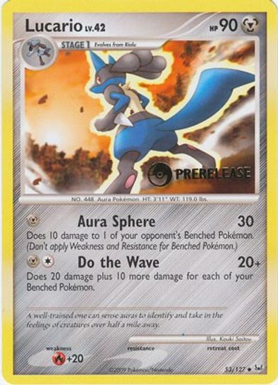 Lucario (Prerelease) (53/127) [Diamond and Pearl Promos]