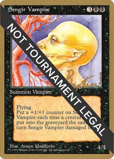 Sengir Vampire - George Baxter (ED) [World Championship Decks]