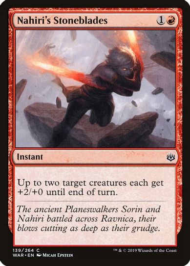 Nahiri's Stoneblades (139) [War of the Spark]