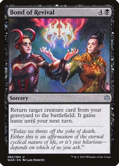 Bond of Revival (80) [War of the Spark]