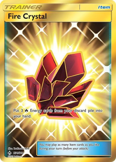 Fire Crystal (Secret) (231/214) [Sun & Moon: Unbroken Bonds]