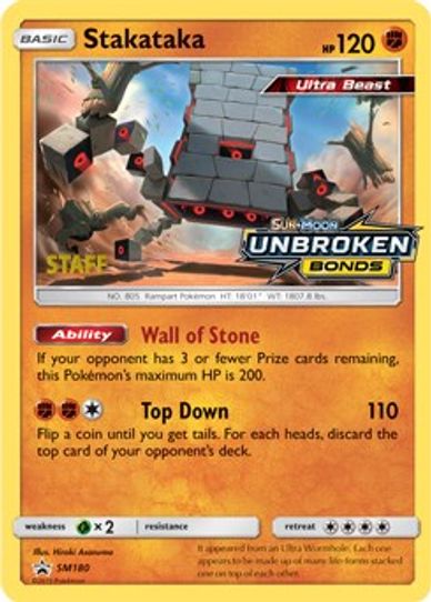 Stakataka - SM (Prerelease Promo) [Staff] (SM180) [SM Promos]