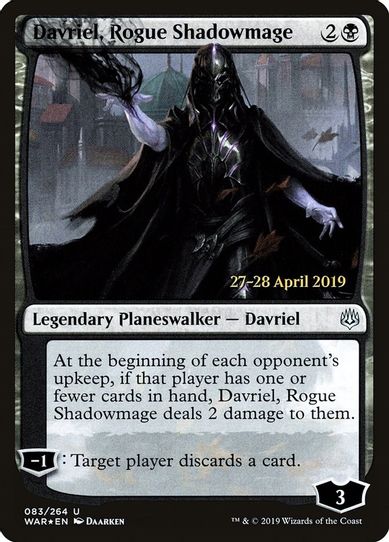 Davriel, Rogue Shadowmage (83) [Prerelease Cards]