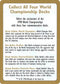 World Championship Advertisement Card [World Championship Decks]