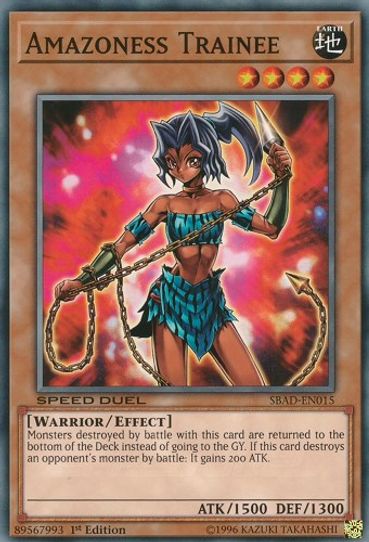 Amazoness Trainee (SBAD-EN015) [Speed Duel: Attack from the Deep]