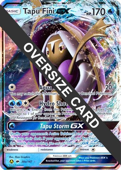 Tapu Fini GX 39a (Yellow A Alternate Cards) (39a) [First Partner Pack Jumbo Cards]