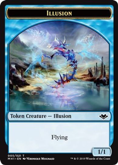 Angel // Illusion Double-sided Token [Modern Horizons]