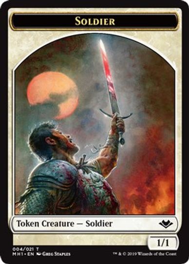 Angel // Soldier Double-sided Token [Modern Horizons]