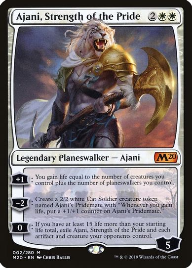 Ajani, Strength of the Pride (2) [Core Set 2020]