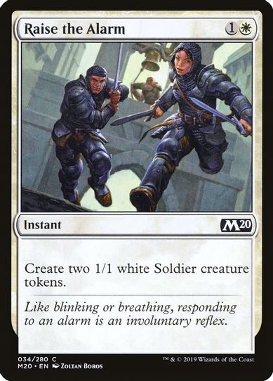 Raise the Alarm (34) [Core Set 2020]