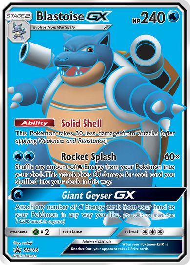 Blastoise GX - SM (SM189) [SM Promos]