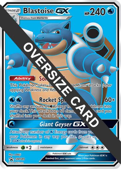 Blastoise GX 189 (Black Star Promos) (SM189) [First Partner Pack Jumbo Cards]