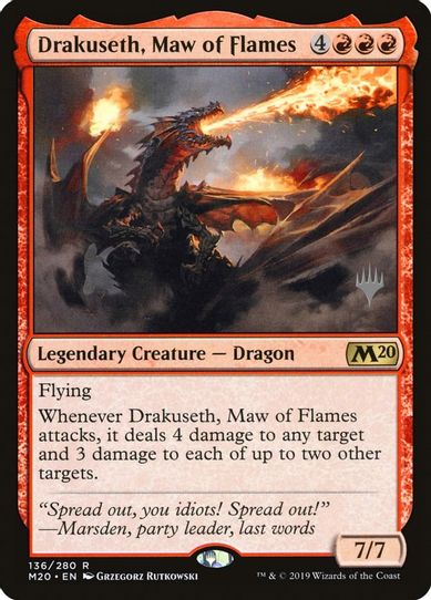 Drakuseth, Maw of Flames (136) [Promo Pack: Core Set 2020]