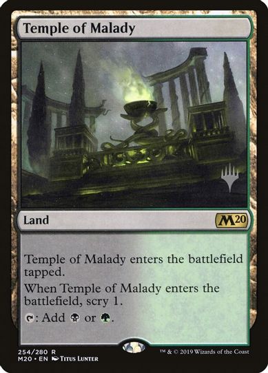 Temple of Malady (254) [Promo Pack: Core Set 2020]