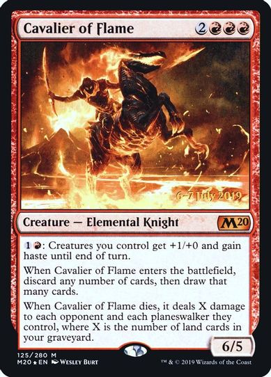 Cavalier of Flame (125) [Prerelease Cards]