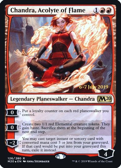 Chandra, Acolyte of Flame (126) [Prerelease Cards]
