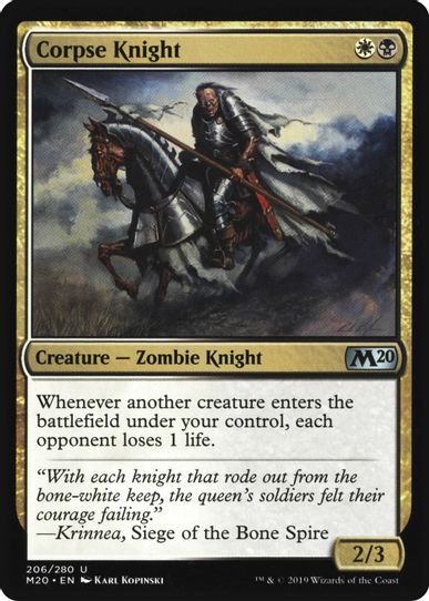 Corpse Knight ( Misprint) (206) [Core Set 2020]