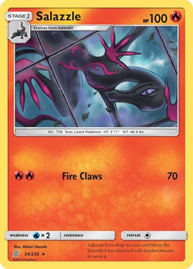 Salazzle (34) (34/236) [Sun & Moon: Unified Minds]