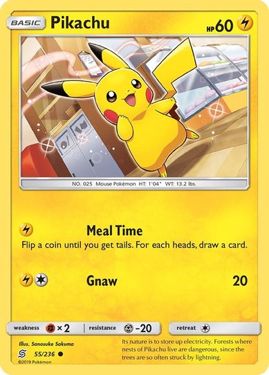 Pikachu (55) (55/236) [Sun & Moon: Unified Minds]