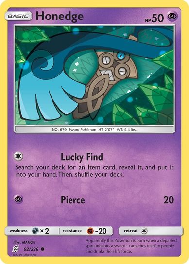 Honedge (92) (92/236) [Sun & Moon: Unified Minds]