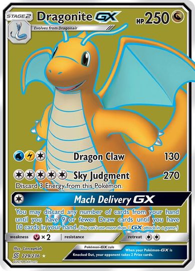 Dragonite GX (Full Art) (229/236) [Sun & Moon: Unified Minds]