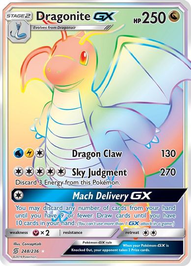 Dragonite GX (Secret) (248/236) [Sun & Moon: Unified Minds]