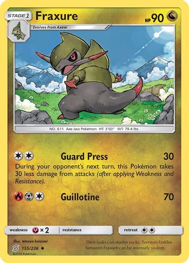 Fraxure (155/236) [Sun & Moon: Unified Minds]