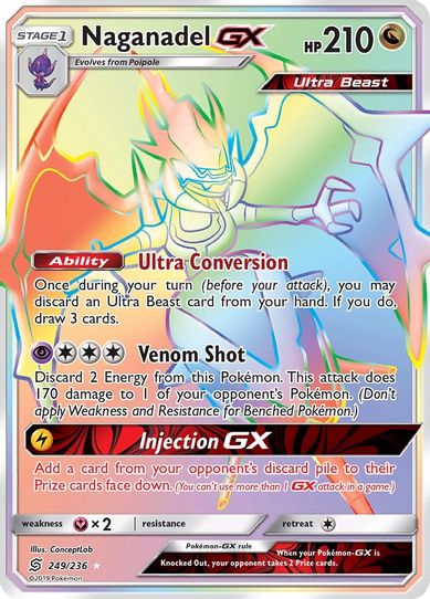 Naganadel GX (Secret) (249/236) [Sun & Moon: Unified Minds]