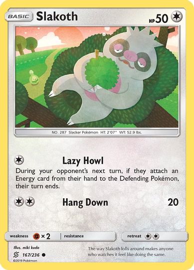 Slakoth (167) (167/236) [Sun & Moon: Unified Minds]