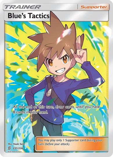 Blue's Tactics (Full Art) (231/236) [Sun & Moon: Unified Minds]