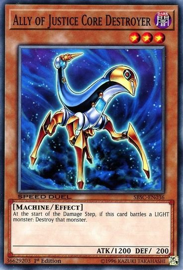 Ally of Justice Core Destroyer (SBSC-EN036) [Speed Duel: Scars of Battle]